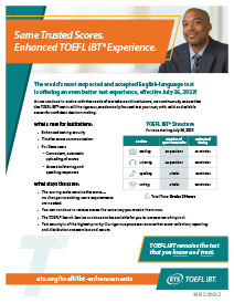 Améliorations du TOEFL iBT